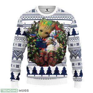 Detroit Tigers Groot Hug Christmas Ugly Sweater 3D Christmas Sweater For Men Women 3D Sweater