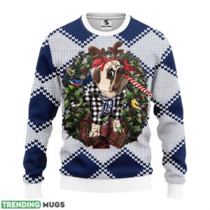 Detroit Tigers Pub Dog Christmas Ugly Sweater 3D Christmas Sweater For Men Women 3D Sweater