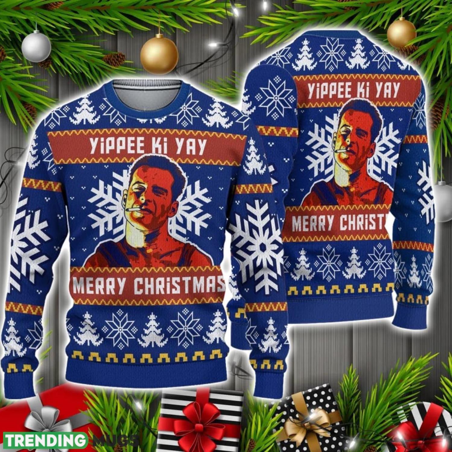 Die Hard Bruce Willis Christmas Movie Ugly Sweater Christmas Holiday Gift 3D Sweater Die Hard Bruce Willis Christmas Movie Ugly Sweater Christmas Holiday Gift 3D Sweater