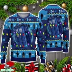 Doctor Who Ugly Knitted Christmas Sweater Christmas Holiday Gift 3D Sweater