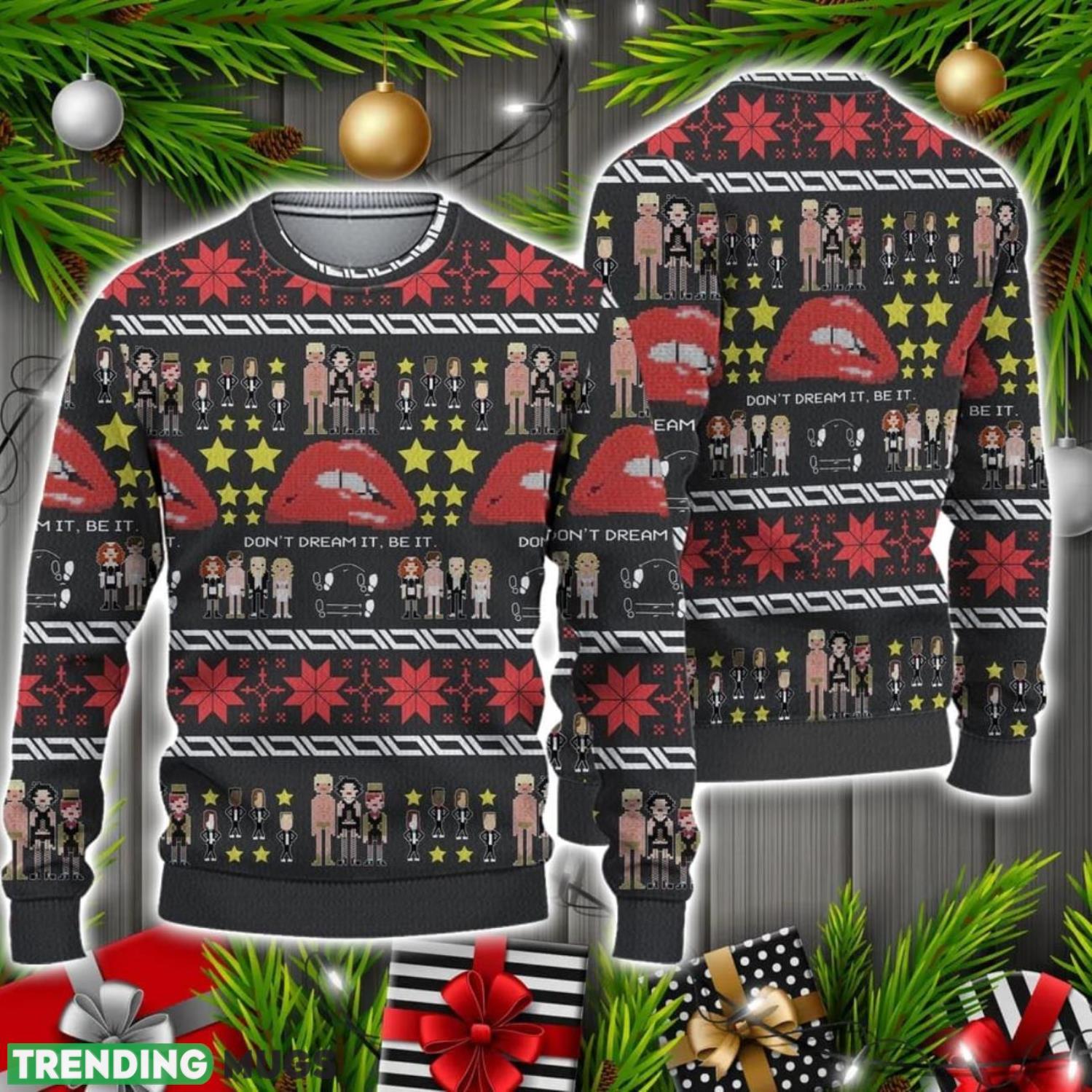Don't Dream It Be It Rocky Horror Ugly Knitted Christmas Sweater Christmas Holiday Gift 3D Sweater Don't Dream It Be It Rocky Horror Ugly Knitted Christmas Sweater Christmas Holiday Gift 3D Sweater