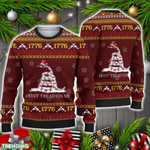 Dont Tread On Me All Over Printed Ugly Christmas Sweater Christmas Holiday Gift 3D Sweater