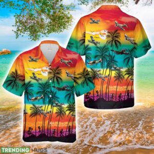 Douglas A-1 Skyraider Hawaiian Shirt 3D Printed Button Shirt Product Photo 1