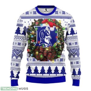 Duke Blue Devils Christmas Ugly Sweater 3D Christmas Sweater For Men Women Product Photo 1