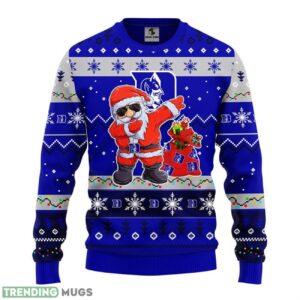 Duke Blue Devils Dabbing Santa Claus Christmas Ugly Sweater 3D Christmas Sweater For Men Women 3D Sweater