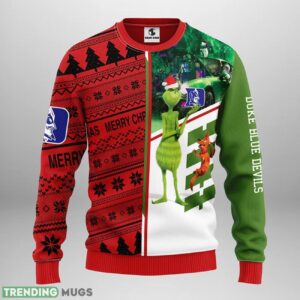 Duke Blue Devils Grinch & Scooby-doo Christmas Ugly Sweater 3D Christmas Sweater For Men Women Product Photo 1