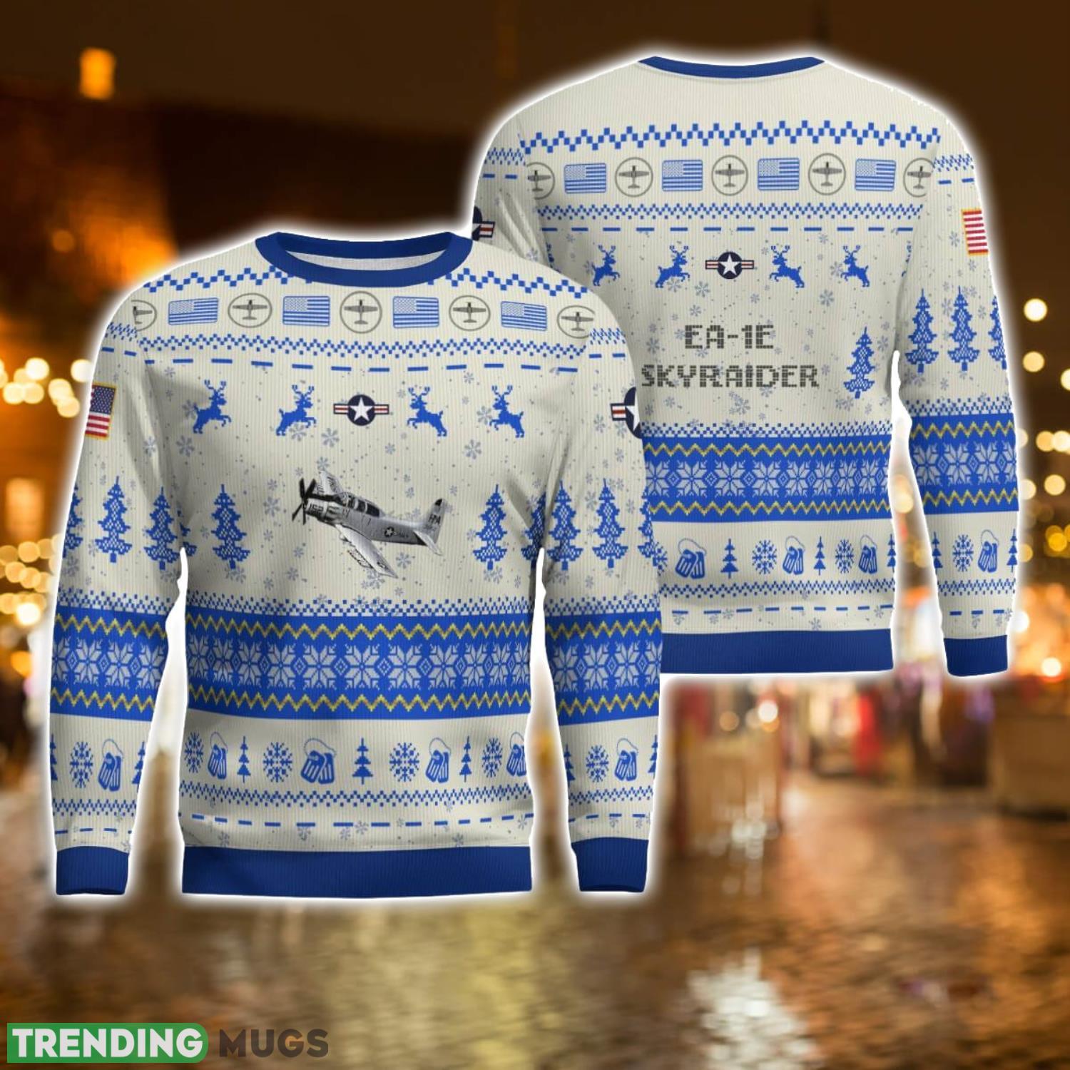 EA 1E Skyraider EA1E All Printed AOP Aircraft Ugly Christmas Sweater For Men And Women 3D Sweater EA 1E Skyraider EA1E All Printed AOP Aircraft Ugly Christmas Sweater For Men And Women 3D Sweater