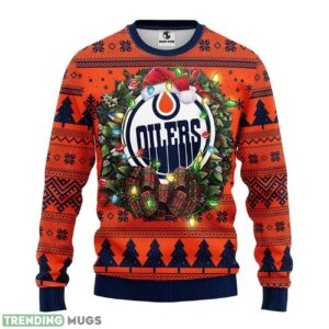 Edmonton Oilers Christmas Ugly Sweater 3D Christmas Sweater For Men Women 3D Sweater