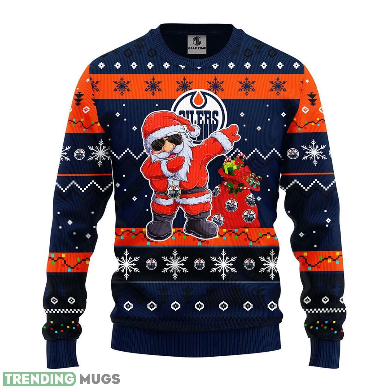 Edmonton Oilers Dabbing Santa Claus Christmas Ugly Sweater 3D Christmas Sweater For Men Women 3D Sweater Edmonton Oilers Dabbing Santa Claus Christmas Ugly Sweater 3D Christmas Sweater For Men Women 3D Sweater