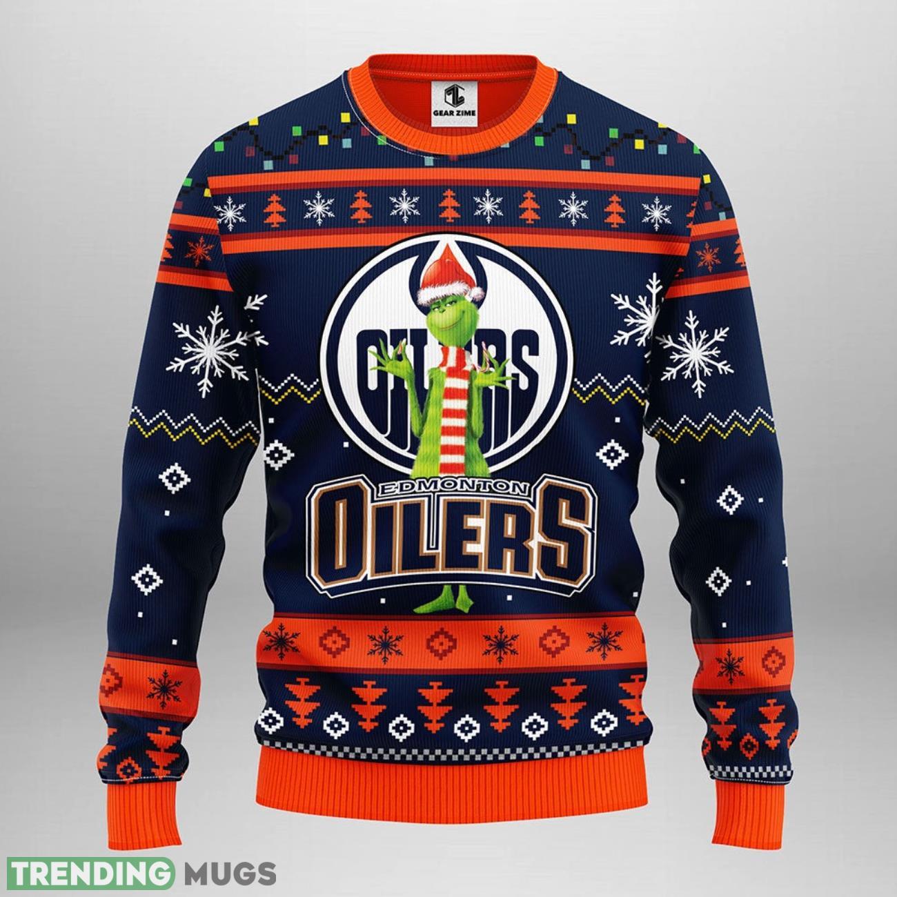 Edmonton Oilers Funny Grinch Christmas Ugly Sweater 3D Christmas Sweater For Men Women 3D Sweater Edmonton Oilers Funny Grinch Christmas Ugly Sweater 3D Christmas Sweater For Men Women 3D Sweater