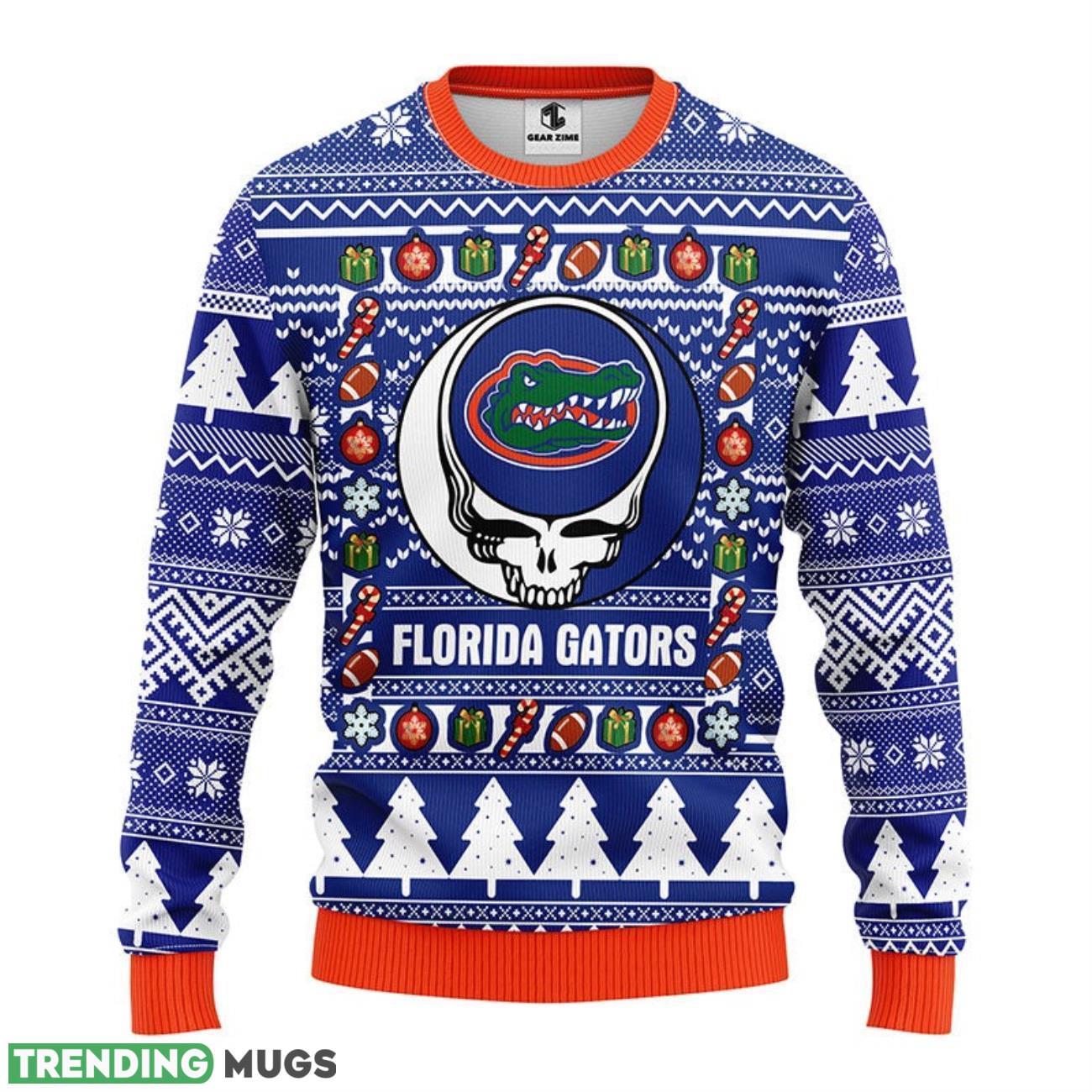 Florida Gators Grateful Dead Ugly Christmas Sweater Holiday Gift For Sport Fans 3D Sweater Florida Gators Grateful Dead Ugly Christmas Sweater Holiday Gift For Sport Fans 3D Sweater