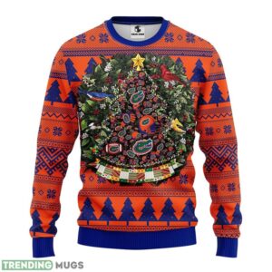 Florida Gators Tree Ball Christmas Ugly Sweater 3D Christmas Sweater For Men Women 3D Sweater