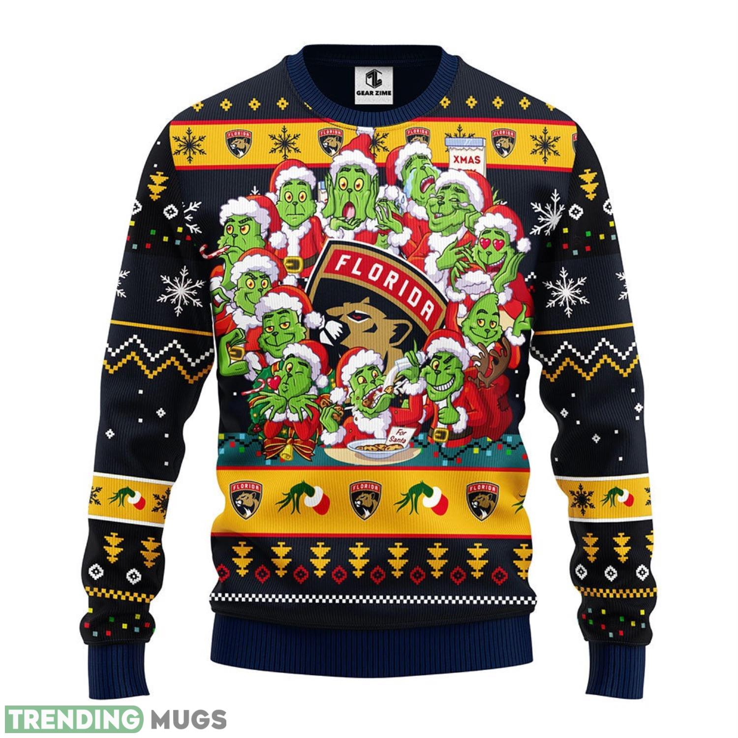 Florida Panthers 12 Grinch Xmas Day Christmas Ugly Sweater 3D Christmas Sweater For Men Women 3D Sweater Florida Panthers 12 Grinch Xmas Day Christmas Ugly Sweater 3D Christmas Sweater For Men Women 3D Sweater