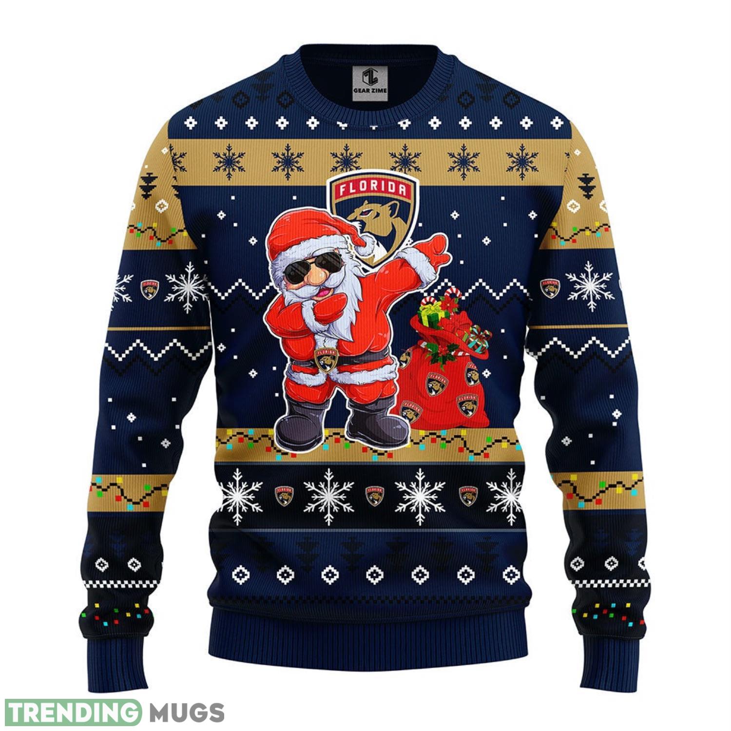 Florida Panthers Dabbing Santa Claus Christmas Ugly Sweater 3D Christmas Sweater For Men Women 3D Sweater Florida Panthers Dabbing Santa Claus Christmas Ugly Sweater 3D Christmas Sweater For Men Women 3D Sweater