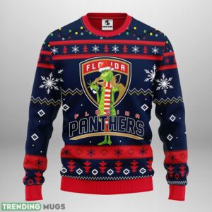 Florida Panthers Funny Grinch Christmas Ugly Sweater 3D Christmas Sweater For Men Women 3D Sweater