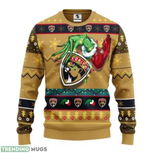 Florida Panthers Grinch Christmas Ugly Sweater 3D Christmas Sweater For Men Women 3D Sweater
