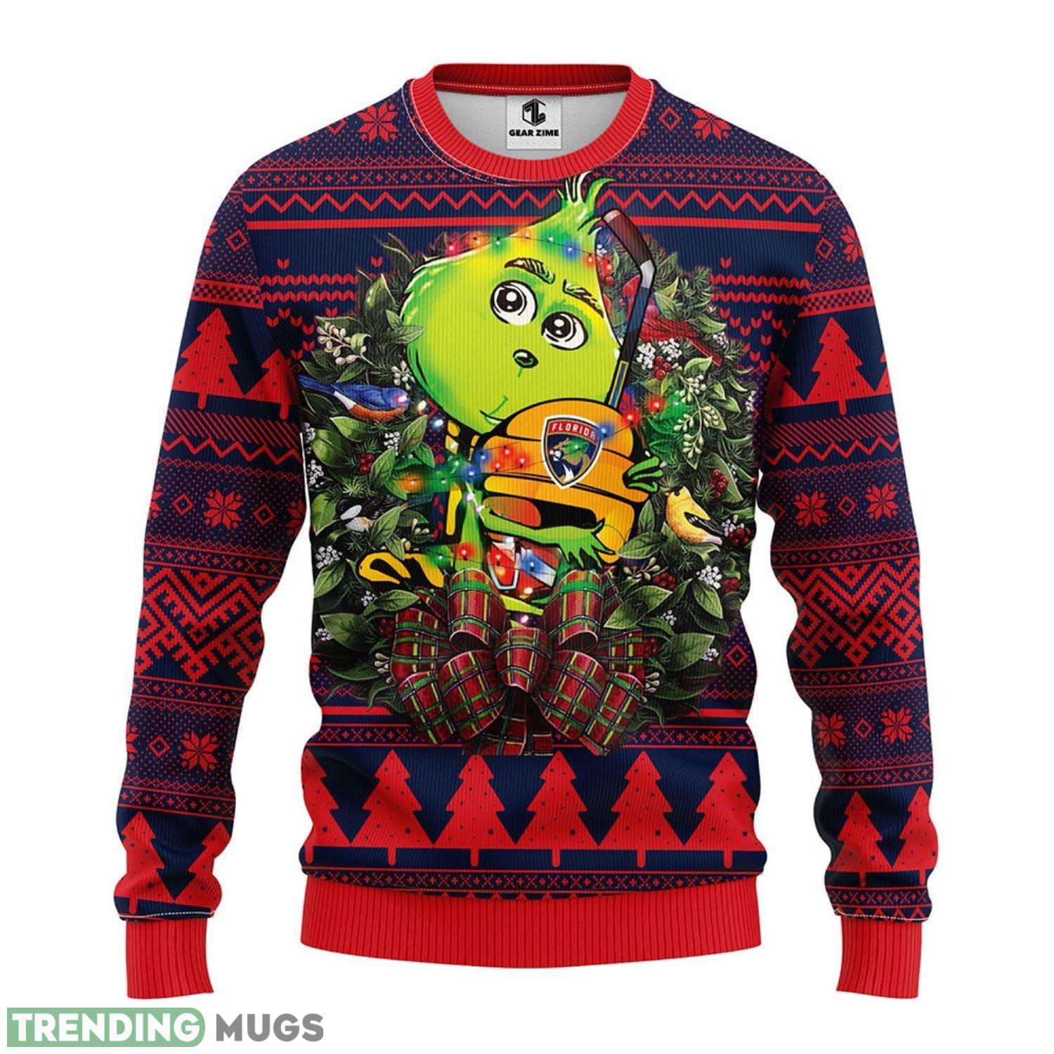 Florida Panthers Grinch Hug Christmas Ugly Sweater 3D Christmas Sweater For Men Women 3D Sweater Florida Panthers Grinch Hug Christmas Ugly Sweater 3D Christmas Sweater For Men Women 3D Sweater