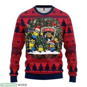 Florida Panthers Minion Christmas Ugly Sweater 3D Christmas Sweater For Men Women Product Photo 1