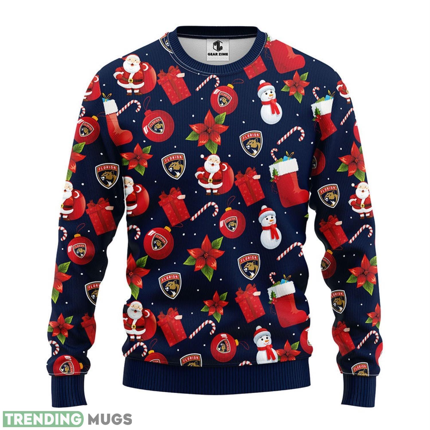 Florida Panthers Santa Claus Snowman Christmas Ugly Sweater 3D Christmas Sweater For Men Women 3D Sweater Florida Panthers Santa Claus Snowman Christmas Ugly Sweater 3D Christmas Sweater For Men Women 3D Sweater