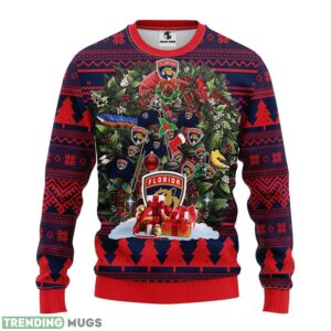 Florida Panthers Tree Ugly Christmas Sweater Holiday Gift For Sport Fans Product Photo 1