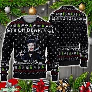 Funny Maleficent Christmas Ugly Christmas Sweater Christmas Holiday Gift Product Photo 1