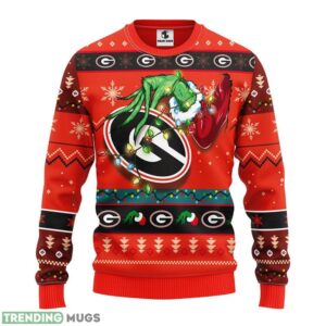 Georgia Bulldogs Grinch Christmas Ugly Sweater 3D Christmas Sweater For Men Women Product Photo 1