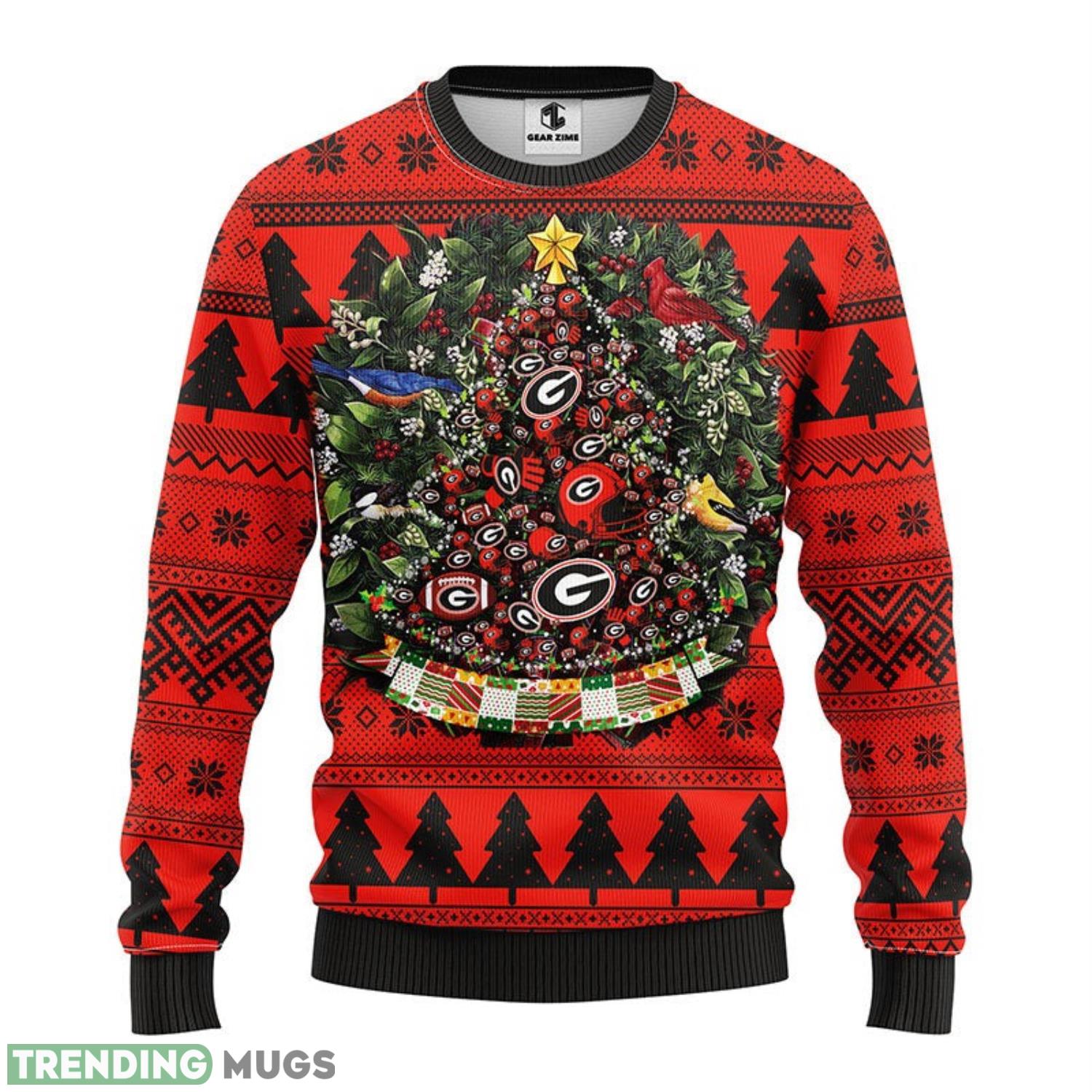 Georgia Bulldogs Tree Ball Christmas Ugly Sweater 3D Christmas Sweater For Men Women 3D Sweater Georgia Bulldogs Tree Ball Christmas Ugly Sweater 3D Christmas Sweater For Men Women 3D Sweater