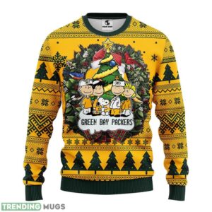 Green Bay Packers Snoopy Dog Christmas Ugly Sweater 3D Christmas Sweater For Men Women 3D Sweater