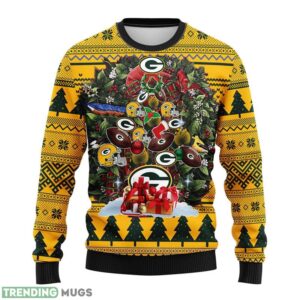 Green Bay Packers Tree Ball Christmas Ugly Sweater 3D Christmas Sweater For Men Women 3D Sweater