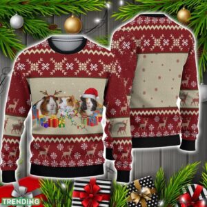Guinea pig Ugly Knitted Christmas Sweater Christmas Holiday Gift Product Photo 1