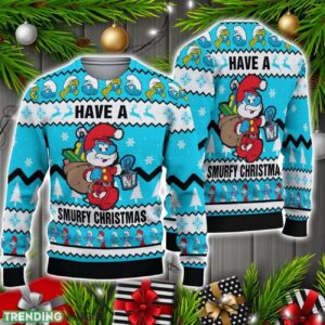 Have A Smurfy Christmas Ugly Sweater Christmas Holiday Gift Christmas Product Photo 1