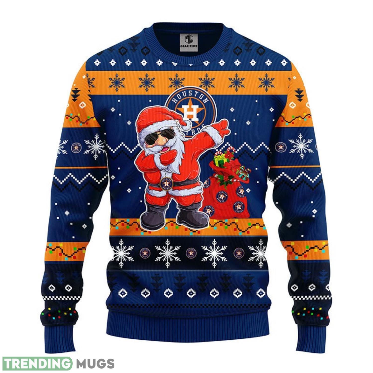 Houston Astros Dabbing Santa Claus Christmas Ugly Sweater 3D Christmas Sweater For Men Women 3D Sweater Houston Astros Dabbing Santa Claus Christmas Ugly Sweater 3D Christmas Sweater For Men Women 3D Sweater