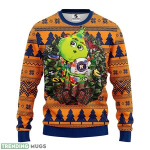 Houston Astros Grinch Hug Christmas Ugly Sweater 3D Christmas Sweater For Men Women Product Photo 1
