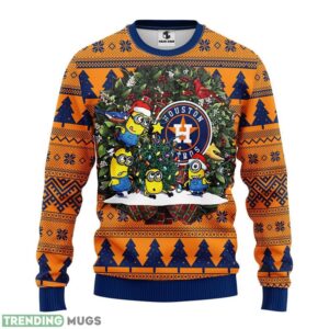 Houston Astros Minion Christmas Ugly Sweater 3D Christmas Sweater For Men Women Product Photo 1