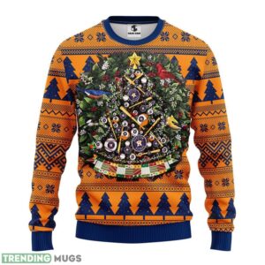 Houston Astros Tree Christmas Sweater Holiday Gift For Sport Fans 3D Sweater