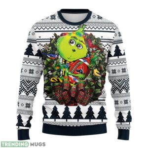 Houston Texans Grinch Hug Christmas Ugly Sweater 3D Christmas Sweater For Men Women 3D Sweater