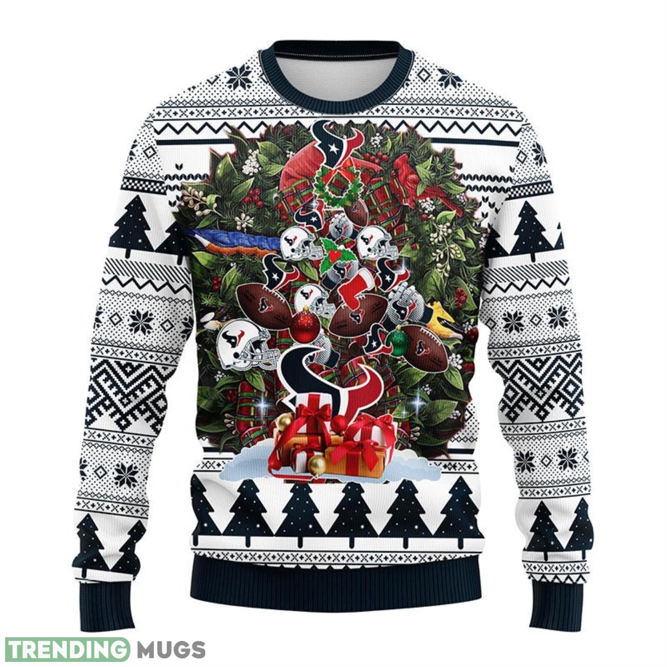 Houston Texans Tree Ugly Christmas Sweater men women Christmas Gift 3D Sweater Houston Texans Tree Ugly Christmas Sweater men women Christmas Gift 3D Sweater