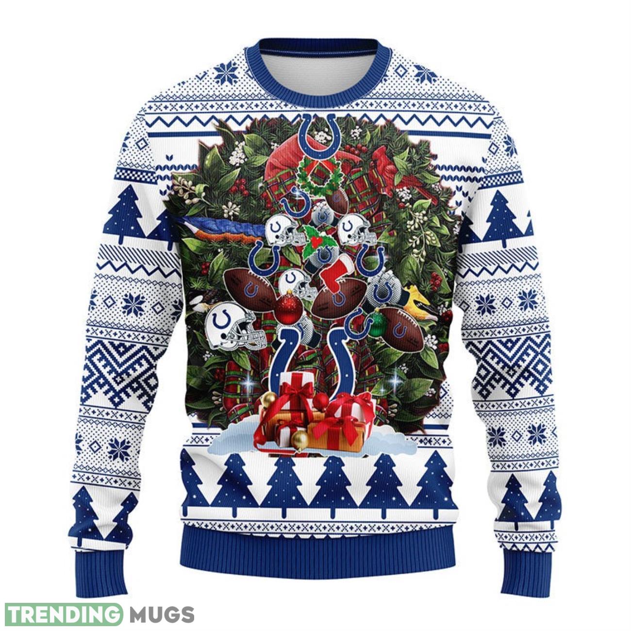 Indianapolis Colts Tree Ugly Christmas Sweater men women Christmas Gift 3D Sweater Indianapolis Colts Tree Ugly Christmas Sweater men women Christmas Gift 3D Sweater