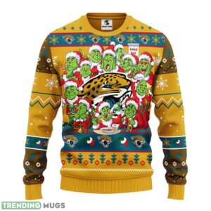 Jacksonville Jaguars 12 Grinch Xmas Day Ugly Christmas Sweater Special Christmas Gift 3D Sweater