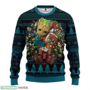 Jacksonville Jaguars Groot Hug Ugly Christmas Sweater Special Christmas Gift Product Photo 1