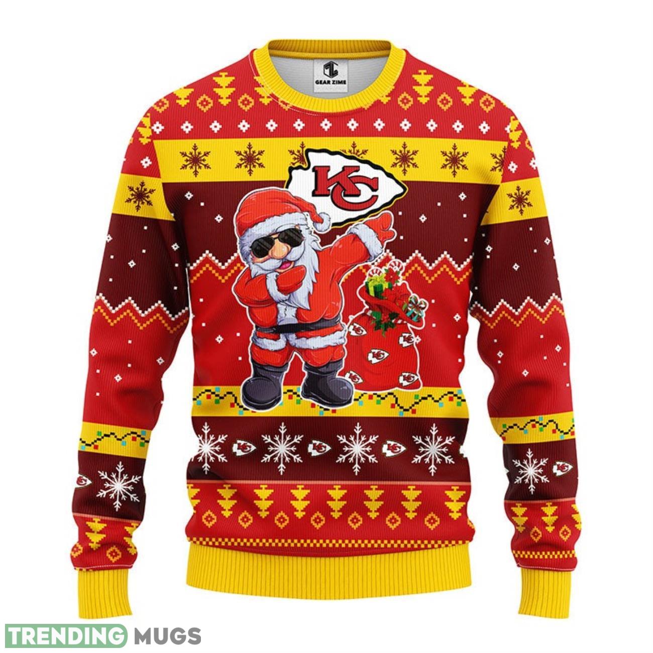 Kansas City Chiefs Dabbing Santa Claus Ugly Christmas Sweater Special Christmas Gift 3D Sweater Kansas City Chiefs Dabbing Santa Claus Ugly Christmas Sweater Special Christmas Gift 3D Sweater