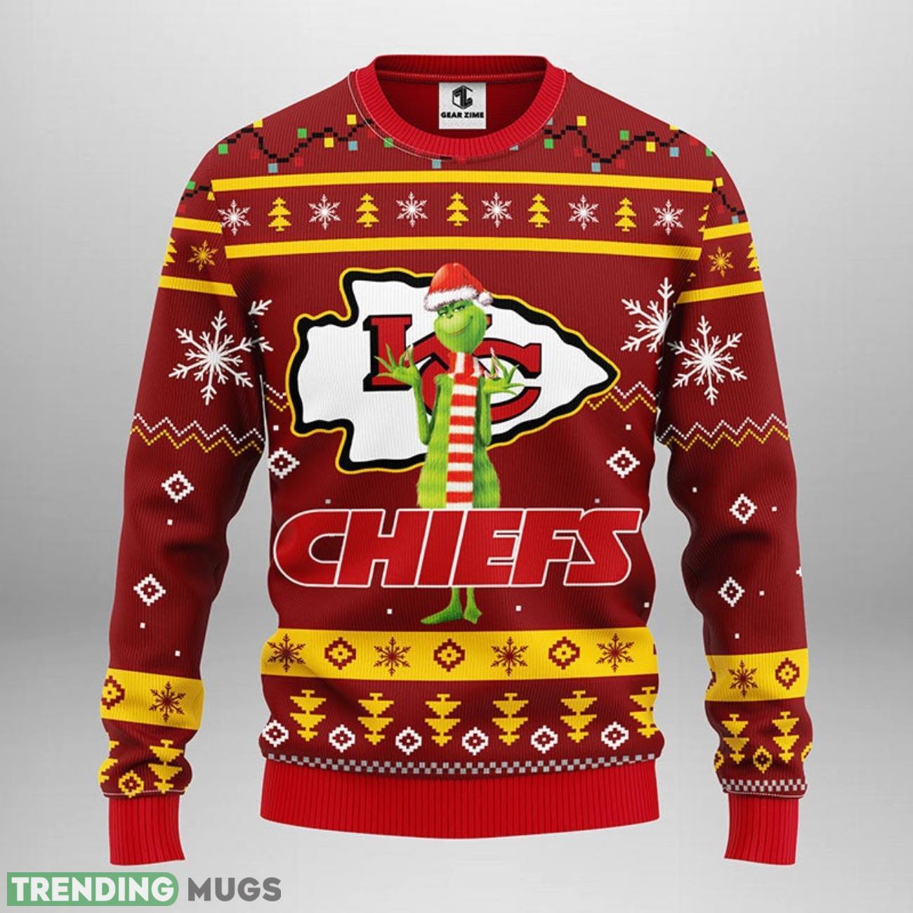 Kansas City Chiefs Funny Grinch Ugly Christmas Sweater Special Christmas Gift 3D Sweater Kansas City Chiefs Funny Grinch Ugly Christmas Sweater Special Christmas Gift 3D Sweater