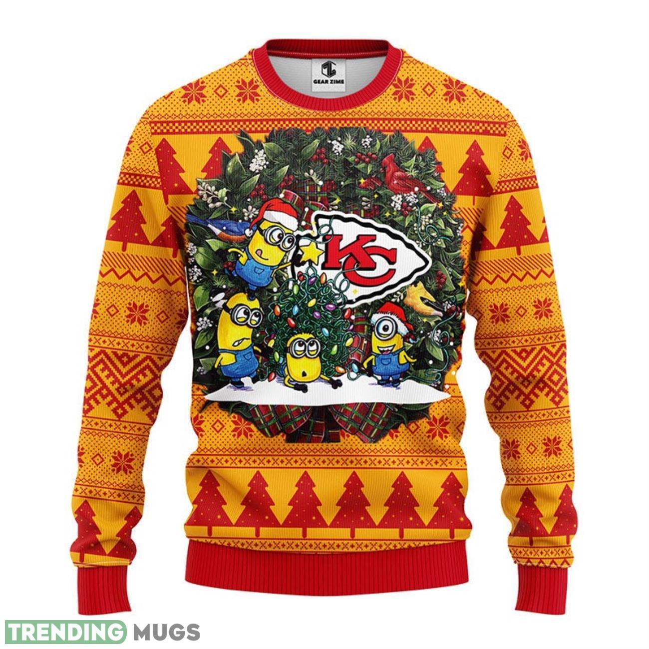 Kansas City Chiefs Minion Ugly Christmas Sweater Special Christmas Gift 3D Sweater Kansas City Chiefs Minion Ugly Christmas Sweater Special Christmas Gift 3D Sweater