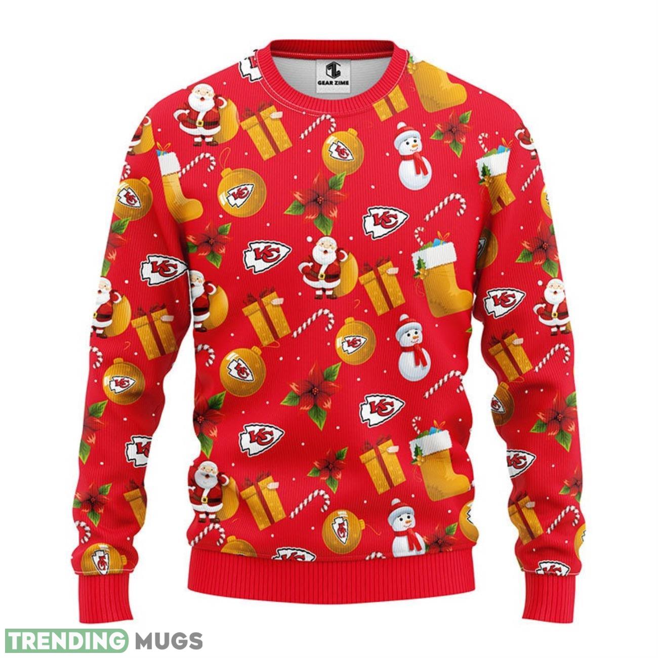Kansas City Chiefs Santa Claus Snowman Ugly Christmas Sweater Special Christmas Gift Sport Fans Christmas Gift 3D Sweater Kansas City Chiefs Santa Claus Snowman Ugly Christmas Sweater Special Christmas Gift Sport Fans Christmas Gift 3D Sweater