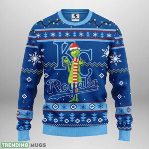 Kansas City Royals Funny Grinch Ugly Christmas Sweater Special Christmas Gift 3D Sweater