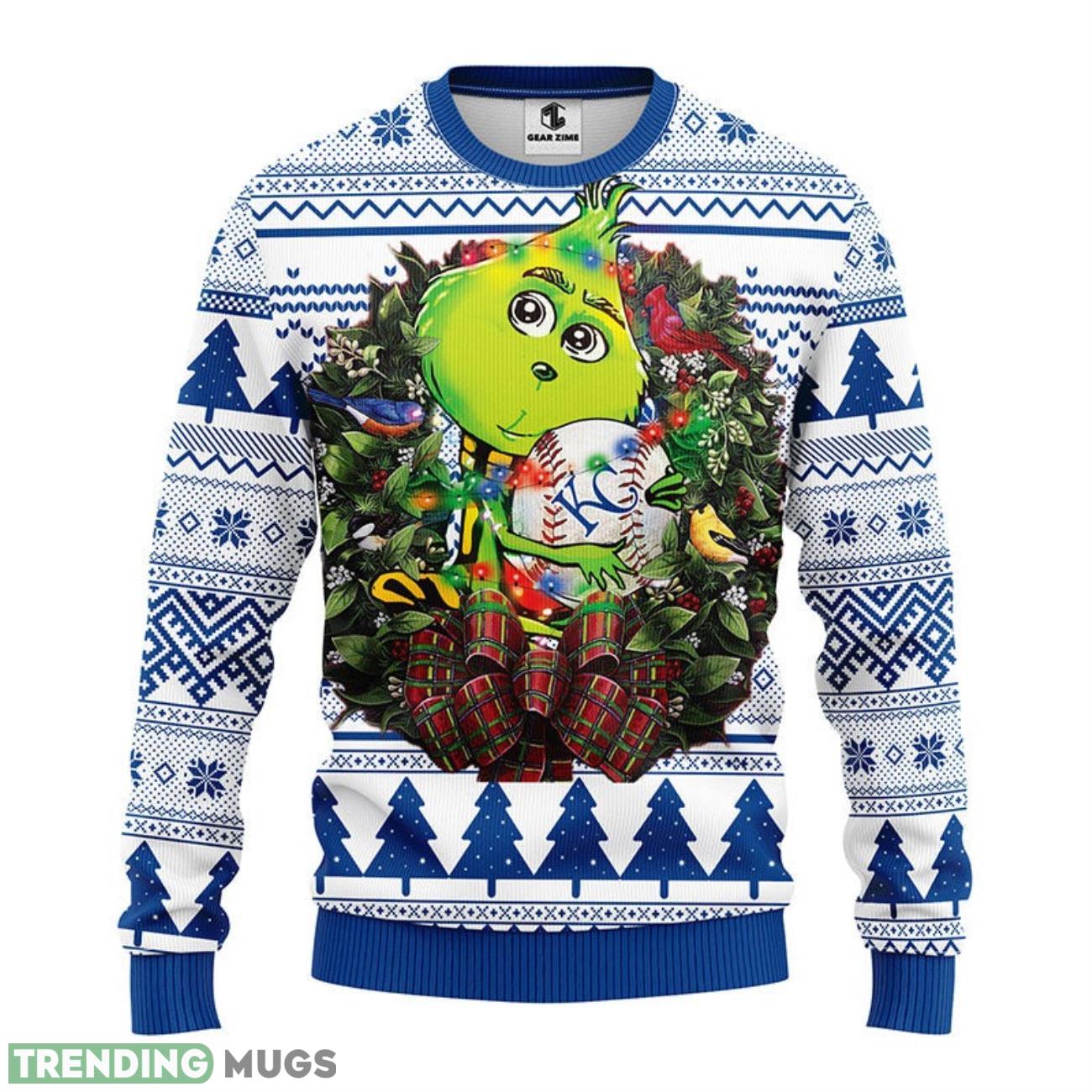 Kansas City Royals Grinch Hug Ugly Christmas Sweater Special Christmas Gift 3D Sweater Kansas City Royals Grinch Hug Ugly Christmas Sweater Special Christmas Gift 3D Sweater