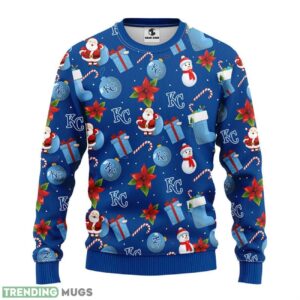 Kansas City Royals Santa Claus Snowman Ugly Christmas Sweater Special Christmas Gift Sport Fans Christmas Gift Product Photo 1