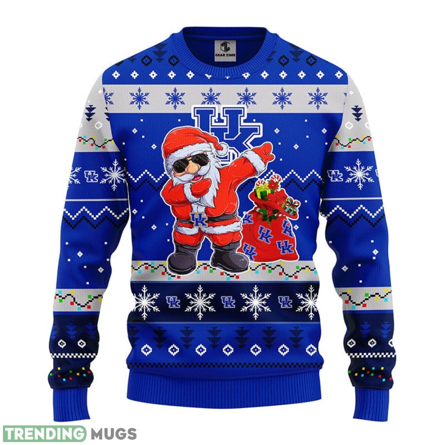 Kentucky Wildcats Dabbing Santa Claus Ugly Christmas Sweater Special Christmas Gift 3D Sweater Kentucky Wildcats Dabbing Santa Claus Ugly Christmas Sweater Special Christmas Gift 3D Sweater