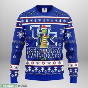 Kentucky Wildcats Funny Grinch Ugly Christmas Sweater Special Christmas Gift 3D Sweater