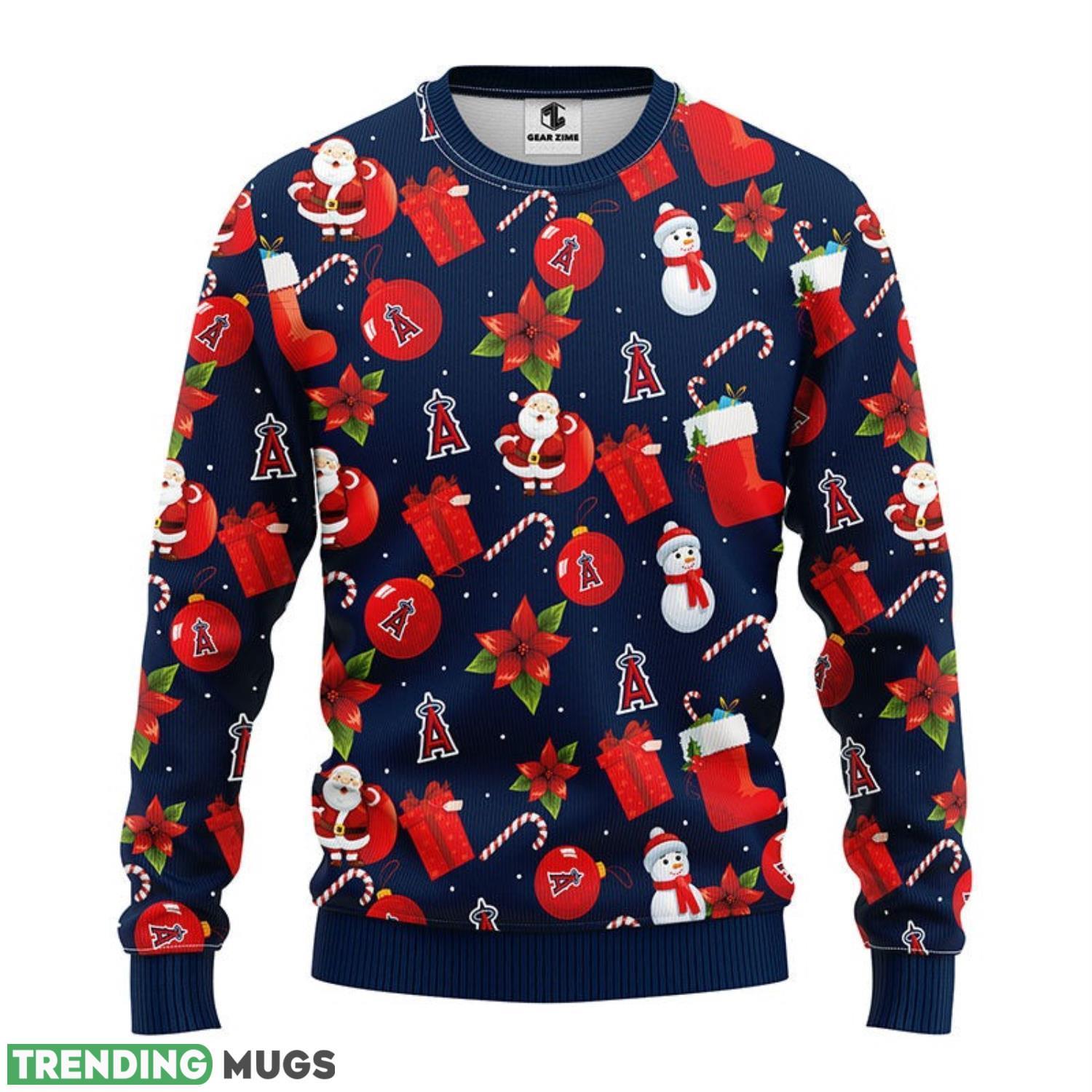 Los Angeles Angels Santa Claus Snowman Ugly Christmas Sweater Special Christmas Gift Sport Fans Christmas Gift 3D Sweater Los Angeles Angels Santa Claus Snowman Ugly Christmas Sweater Special Christmas Gift Sport Fans Christmas Gift 3D Sweater